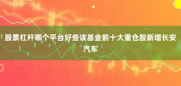 股票杠杆哪个平台好些该基金前十大重仓股新增长安汽车